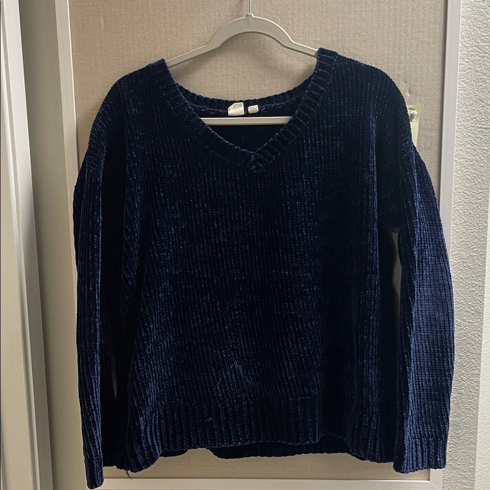 GAP Deep Blue V-Neck Women's Sweater